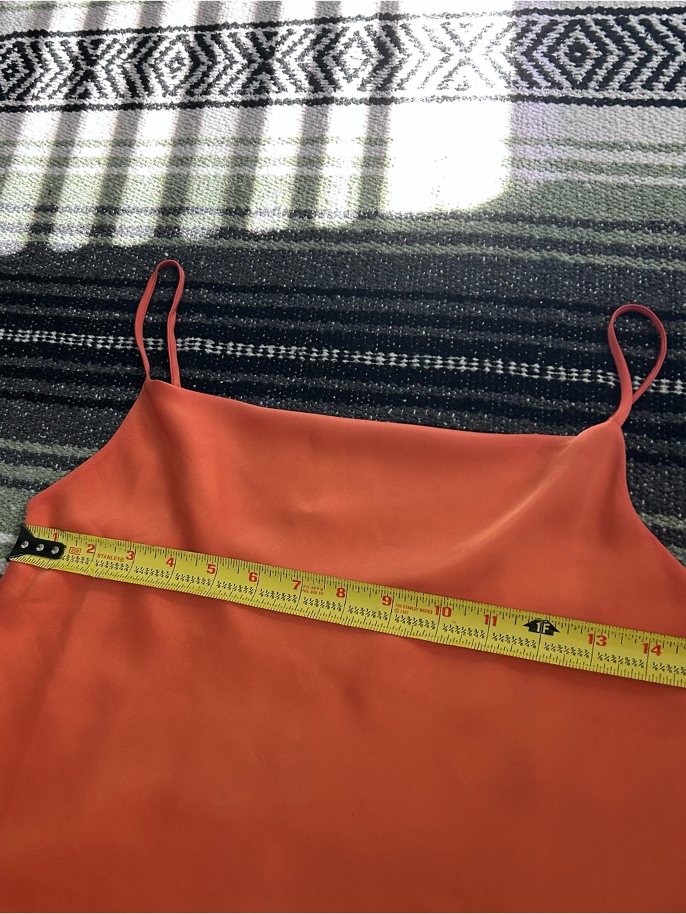 Aritizia babaton peach/salmon satin tank top - Picture 8 of 9